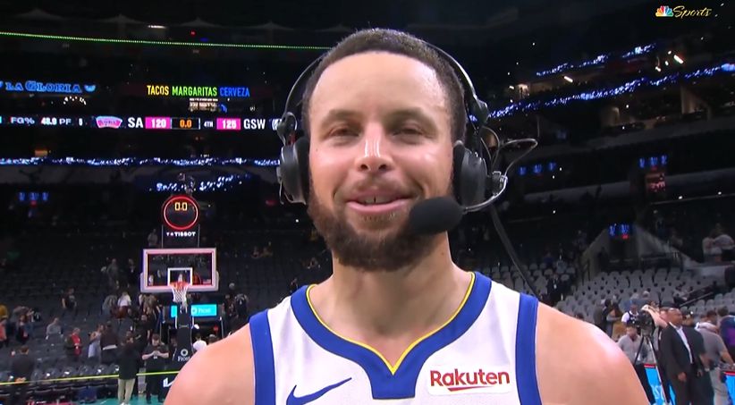Curry: Como atirador, se você atirar curto, terá problemas. Eu me animei no banco.